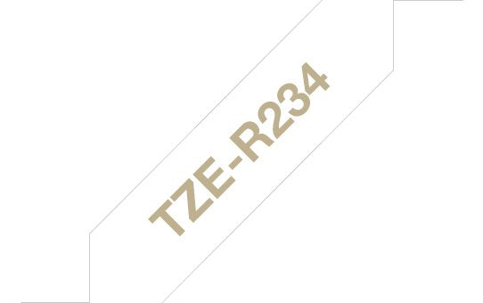 Brother TZE-R234 Tape Printer Labels Oro Sobre White