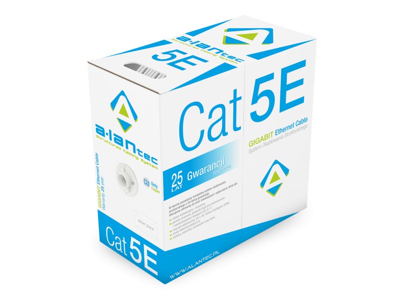 Alantec KIU5LINKA305 Network Cable 305M CAT.5E U/UTP (UTP) White