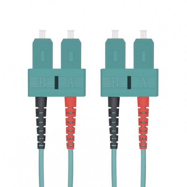 Lwl Network Cable Sc/Sc Duplex 50/125?M OM3 Aqua 0,5M