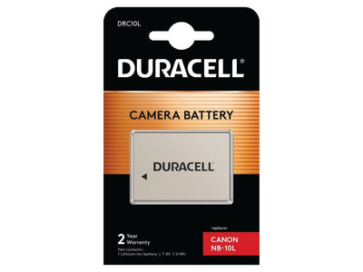 Duracell Digital Camera Battery 7.4V 950MAH Replacement For Canon NB-10L DRC10L — image 1
