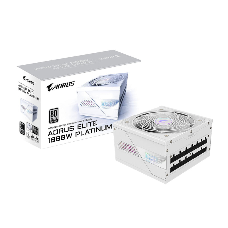 Power Supplygigabyte Aorus Elite P1000W - 1000W Platinum White