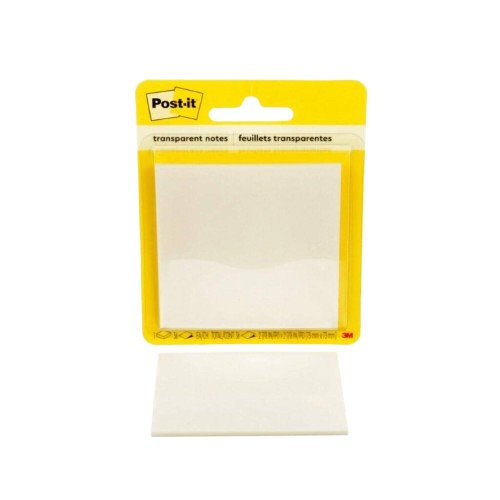 Post-it Bloc 36 Notas Transparentes - Forma Cuadrada - 73X73MM - Transparent