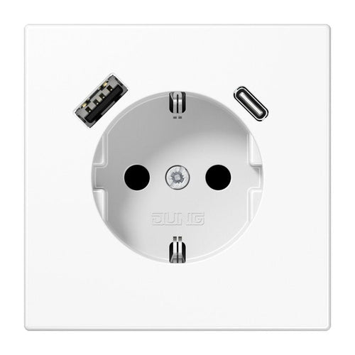 Jung LS1520-15CAWW Socket Schuko M.usb Type AC — image 1