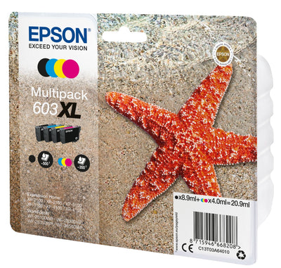 Epson Ink Multipack XL Estrella Mar 4 Tintas 603XL RF / Am Multi — image 1