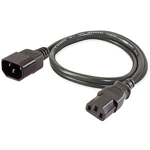 Cisco CAB-C13-C14-2M Cable Transmisión Black C13 Acoplador C14 Acoplador