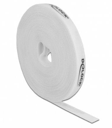 Delock Tape Velcro Roll L 10M X B 15MM White