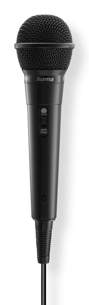 Hama Party Microphone Dinamico - Cable 2.5M - 100HZ - Jack 3.5MM - Cardioide - 600 Ohm - Black — image 1