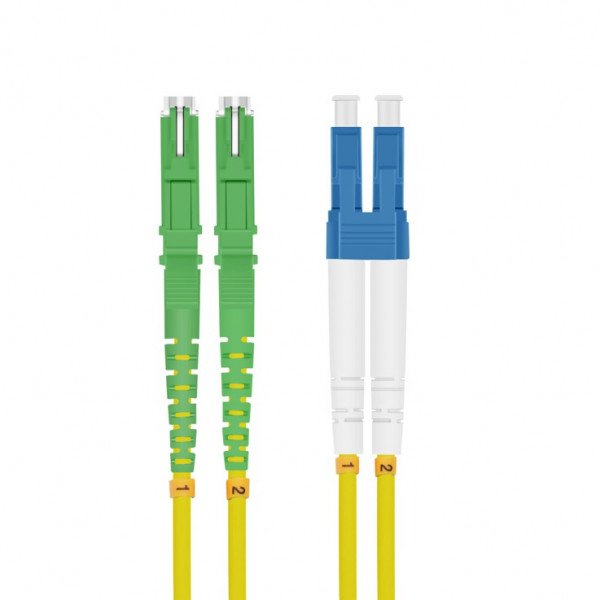 Helos Lwl Network Cable OS2 Duplex E2000® Apc (lsh)-lc 9/125?M Yellow 15M