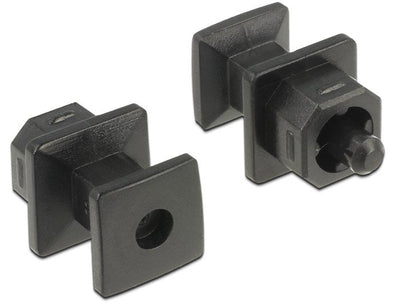 Delock Cover Antipolvo Plug Toslink With Handle 10 Pieces Black — image 1