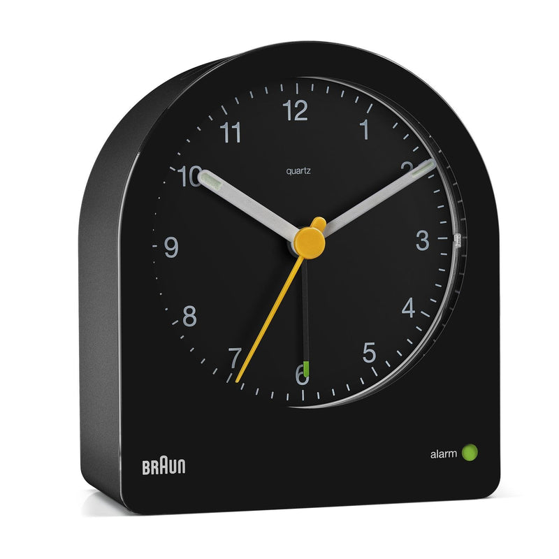 Braun Watch Despertador BC22 Analógico Negro Amarillo