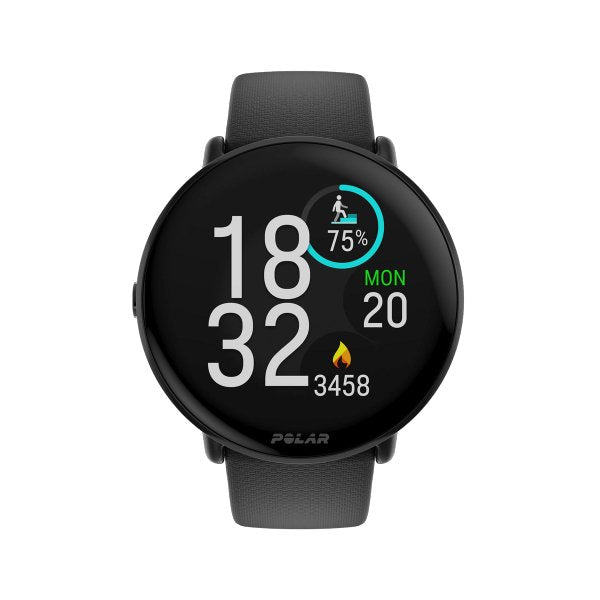 Polar Smartwatch Ignite 3 Titanium Silicone Band Black