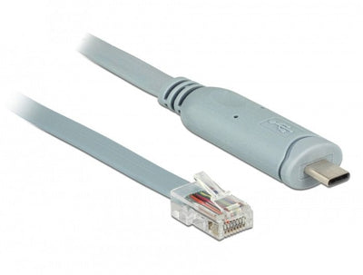 Delock Adapter USB 2.0 Typ-c Male 1 X Seriell RS-232 RJ45 Male 5,0M — image 1