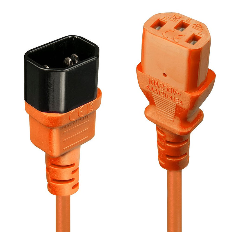 Lindy Extension C14 a C13, Naranja 2M