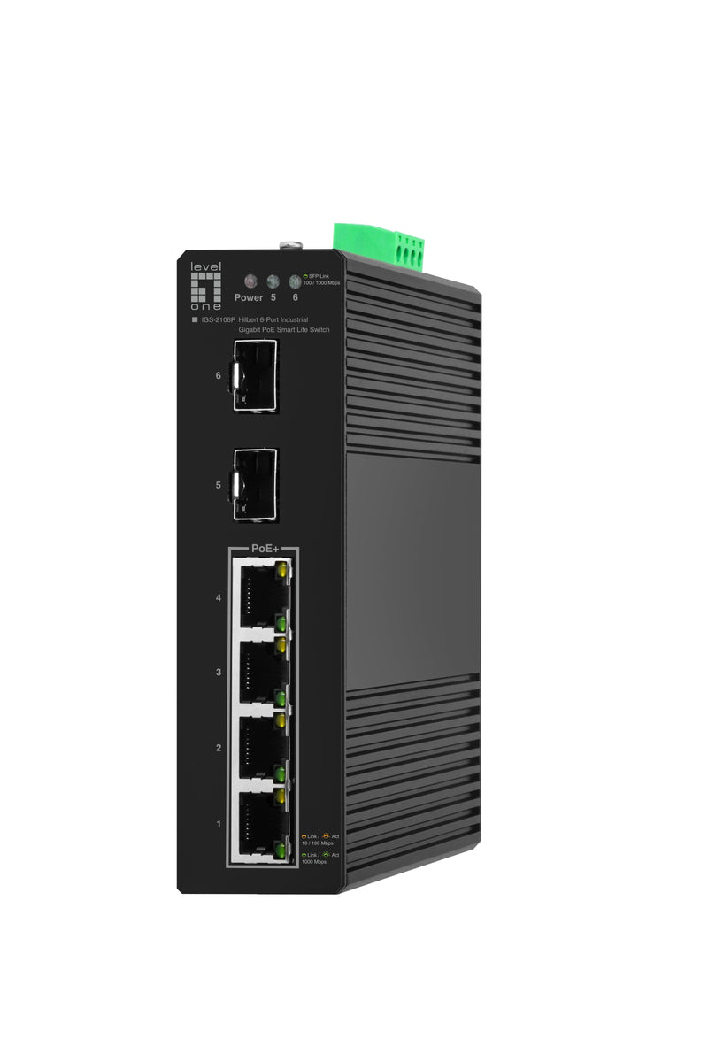Levelone Switch 6X Ge IGS-2106P 2XSFP, 4XPOE Outputs Sw