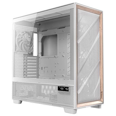 Antec PC Case Flux Pro_euv Wood ATX 2XUSB3.0 Without Power Supply White — image 1