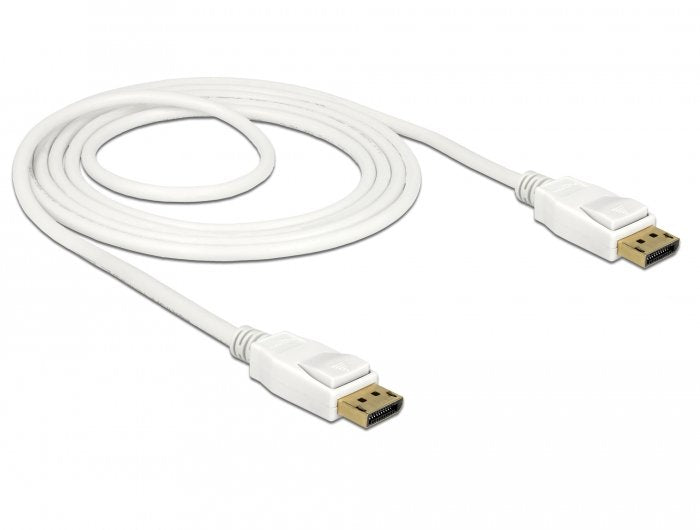 Delock 85509 Cable DisplayPort 1,5M White 4K 60HZ