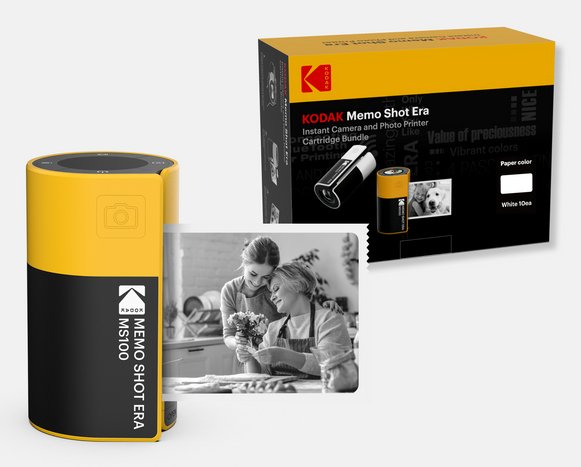 Camera Fotos Intantanea Kodak Memoshot Era MS100 Combo 9 Units Paper Fotografico