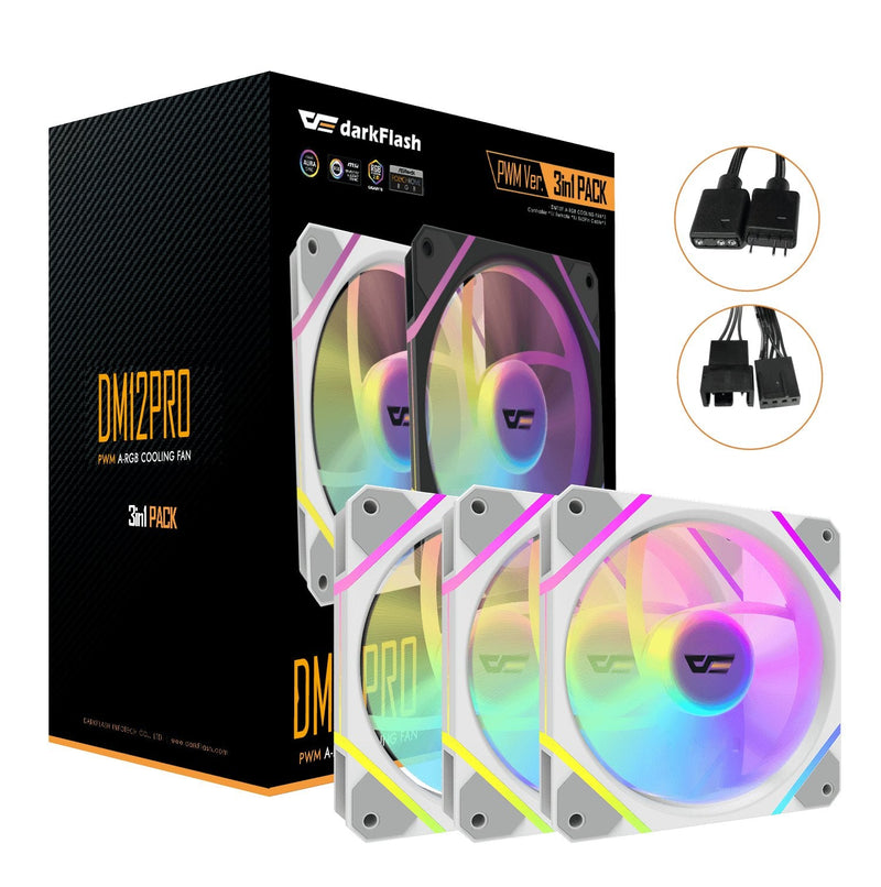 Darkflash Fan PC DM12 Pro 3EN1 White