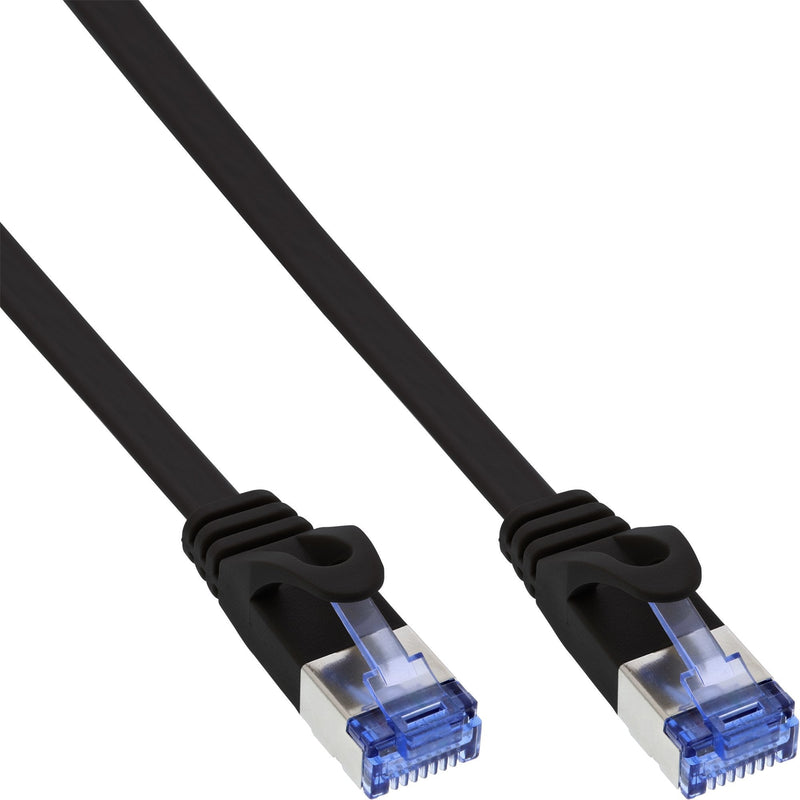 Inline Cable Network Cable Flat U/FTP CAT.6A Black 1.5M
