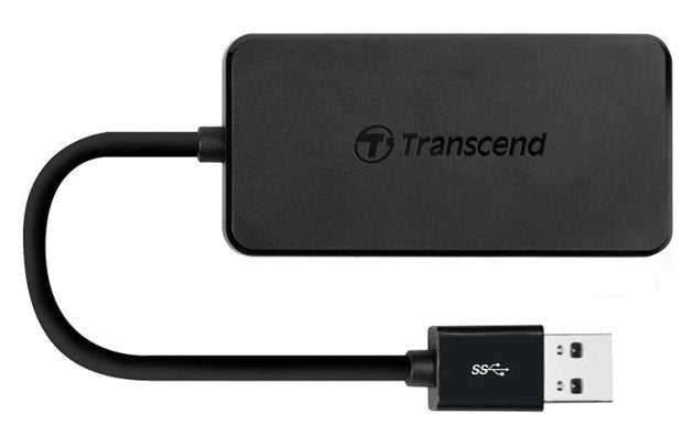 Transcend Hub HUB2K 4PTOS USB 3.0 5000 Mbit/S Black