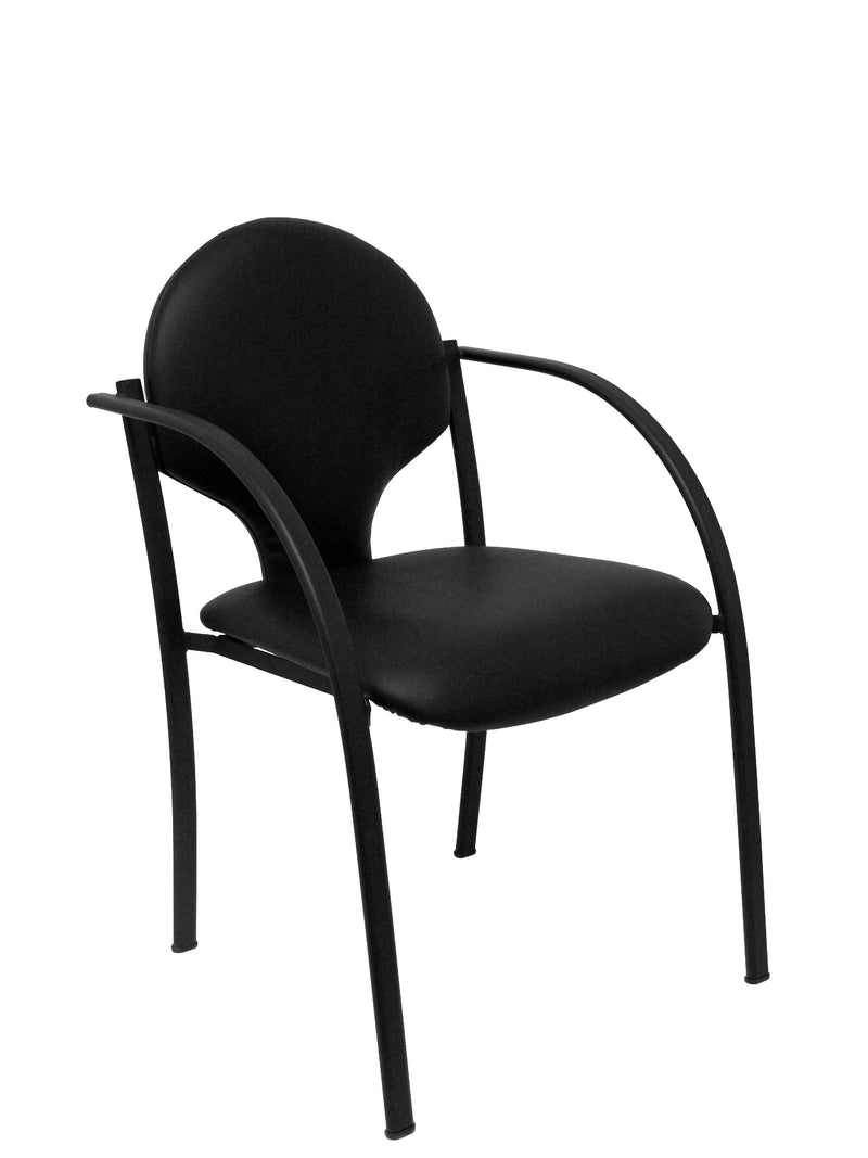 Pack 2 Chairs Hellin Chasis Black Similpiel Black