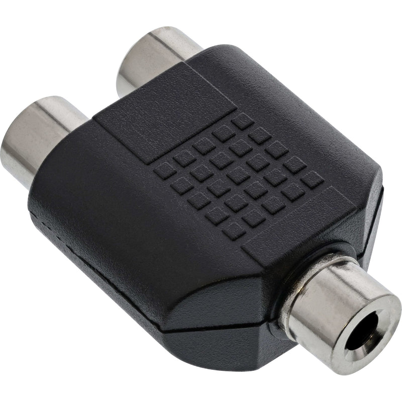 Inline Adapter Audio Jack 3,5MM Female Mono a 2X Rca Female