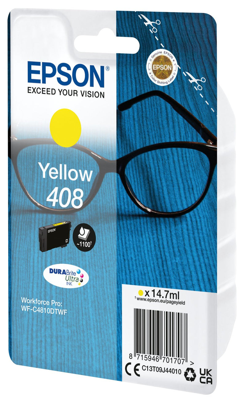 Epson Ink Amarilllo Singlepack 408 Durabrite Ultra Ink WFC4810X