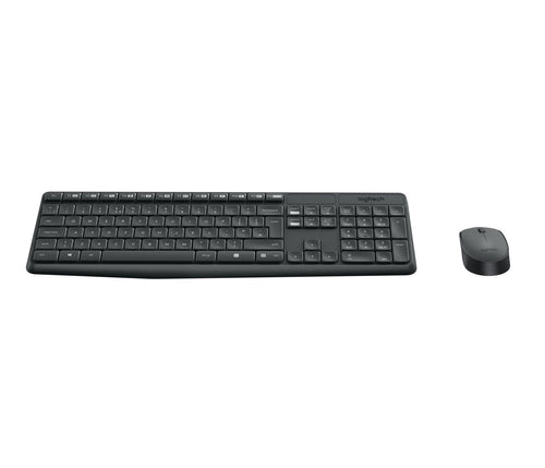 Logitech Keyboard English MK235 Mouse Included USB QWERTY Internacional Ee.uu. Grey — image 1