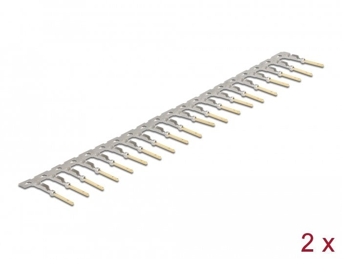 Delock Contactos Crimpado Clavijas Crimpado D-sub HD 40 Pieces