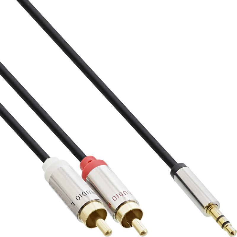 Inline Cable Audio Slim 3,5MM Male a 2X Rca Male 2M