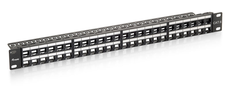 Equip Patch Panel Vacio UTP CAT.6 48 Ports Keystone Slim 1U