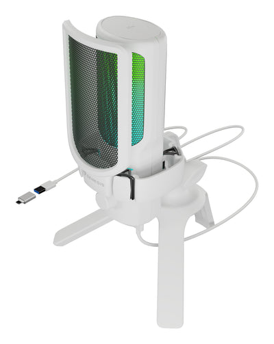 Natec Microphone Genesis Radium 250 USB Stand White — image 1