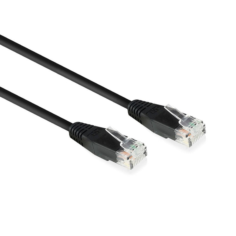 Black 10.0 Meter U UTP, CAT.6 Patch Cable With RJ45 Connectors