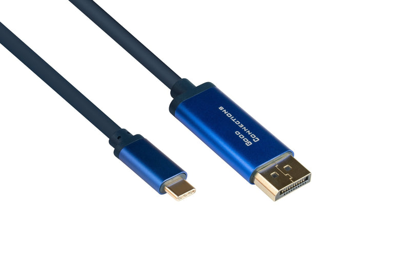 Alcasa 4812-CSF015B Adapter Cable Vídeo 1,5M USB Type-c DisplayPort Blue