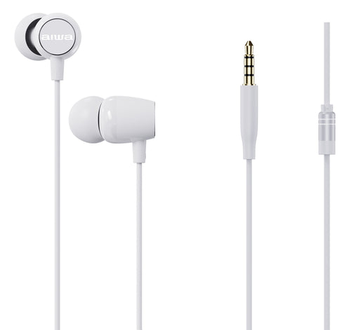 Aiwa Headphones Intrauditivos ESTM-20WT With Microphone Jack 3.5 White — image 1