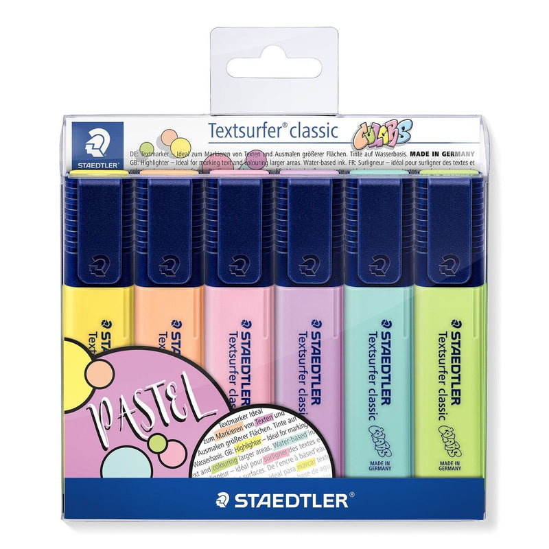 Staedtler Paquete 6 Marcadores Fluorescentes Textsurfer Classic Pastel&vintage Colours Surtidos
