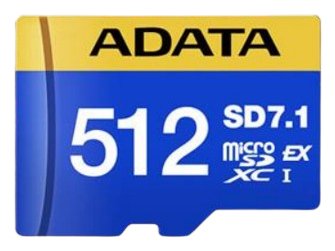ADATA Premier Extreme Microsdxc 512GB, Memory Card Blue/Yellow — image 1