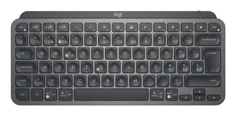 Logitech Keyboard Suizo Mx Keys Mini RF Wireless + Bluetooth Qwertz Graphite