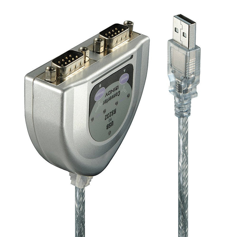 Lindy USB a RS232 Convertidor 2 Ports