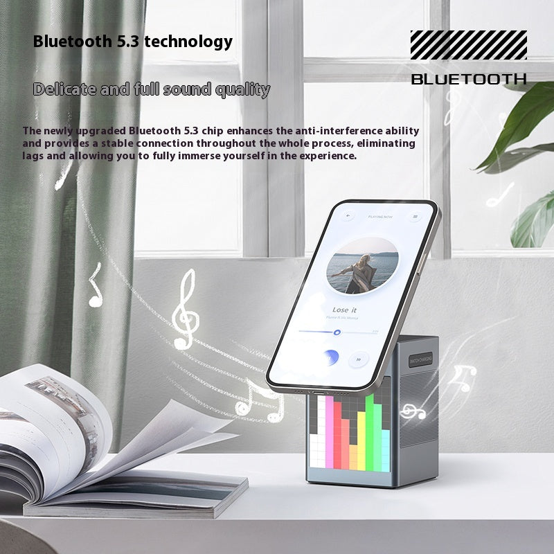 Bluetooth Audio Clock Magnetic Wireless Charger