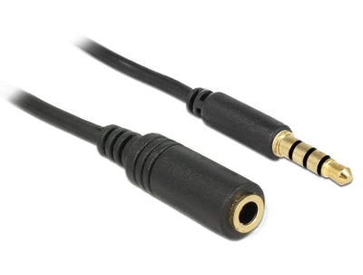 Delock Cable Audio Jack 3,5MM - 3,5MM M/H 0.50M 4PIN — image 1