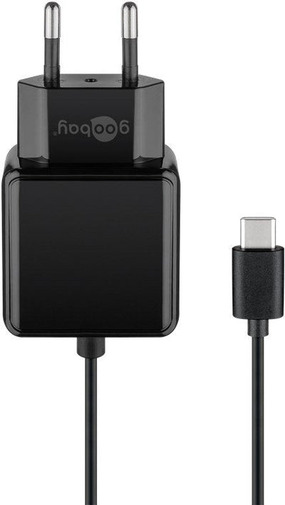 Goobay Wall Charger With USB Cable -c 1,5M 3A (15W) Black — image 1
