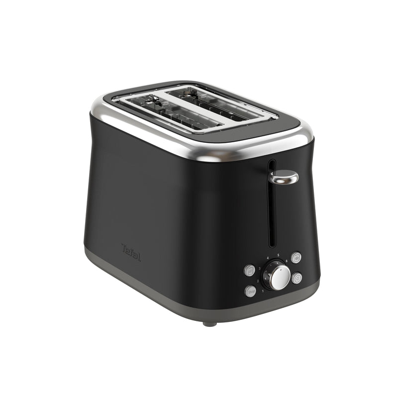 Tefal TT7208E0 Collection Retro Toaster, 850W, Black