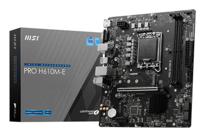 MSI Motherboard Pro H610M- And M-atx Skt 1700 2XDDR5 5600MHZ HDMI VGA LAN 1XM.2 — image 1