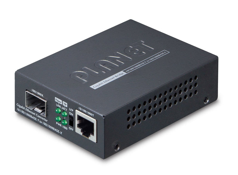 Planet GT-805A Convertidor Medio 1000 Mbit/S Black