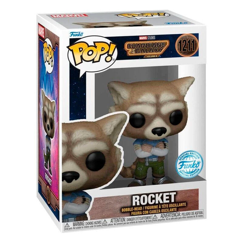 Figure Pop Marvel Guardianes Galaxia Rocket Exclusive