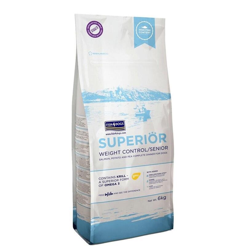 FISH4DOGS Top Senior Salmon - Alimento Seco Perros - 6KG