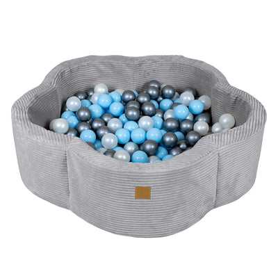 Foam Baby Ball Pit - Aesthetic Grey Flower