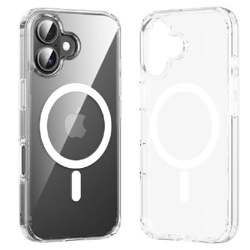 Vention Case Dura With Magsafe KUGT0-20 Compatible With Iphone 16 Plus Transparent