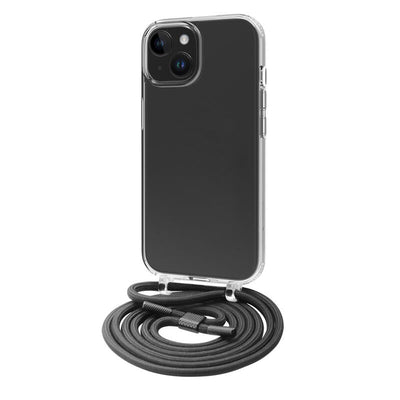 Muvit Case Recycletek Apple Iphone 15 Plus Transparent + Colgante Black — image 1